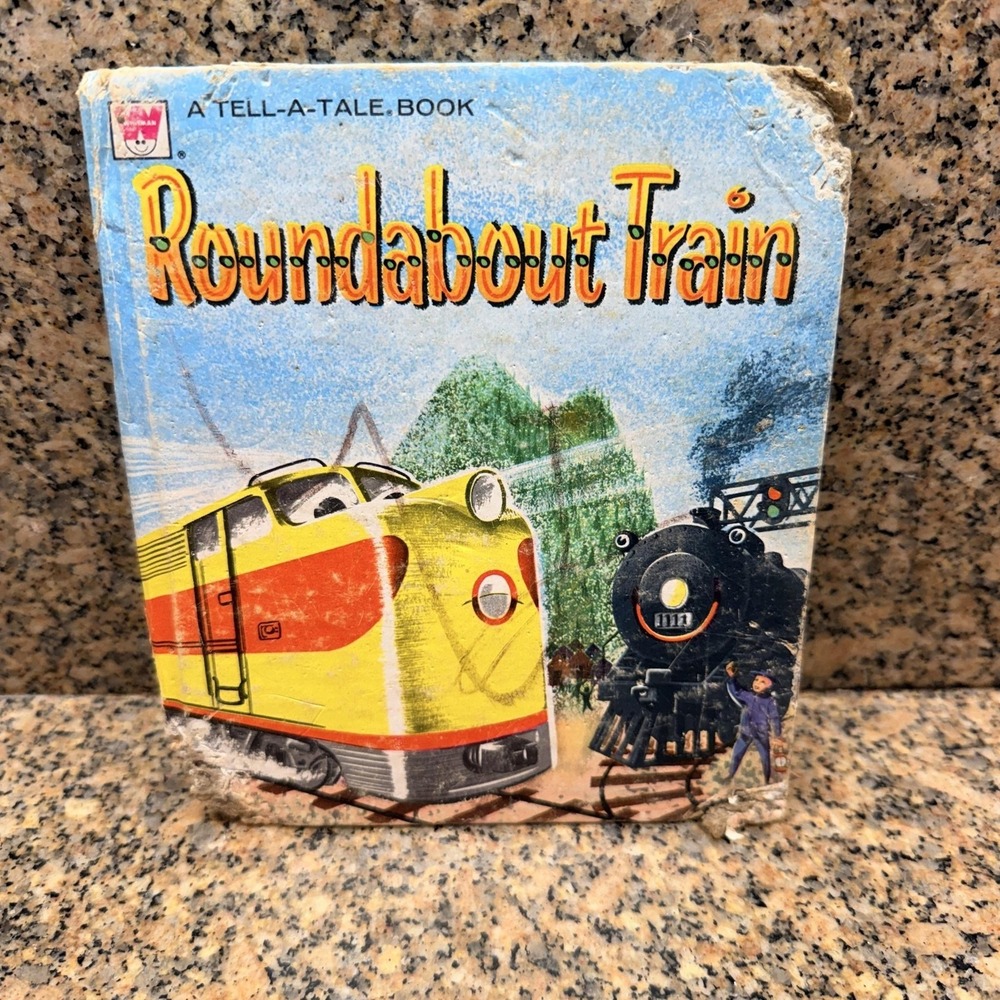 VTG 1958 Roundabout Train Betty Ren Wright Charles Clement Whitman Small Blue HC